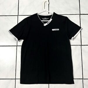 NWOT; Alberto Cardinali; Black and White Shirt